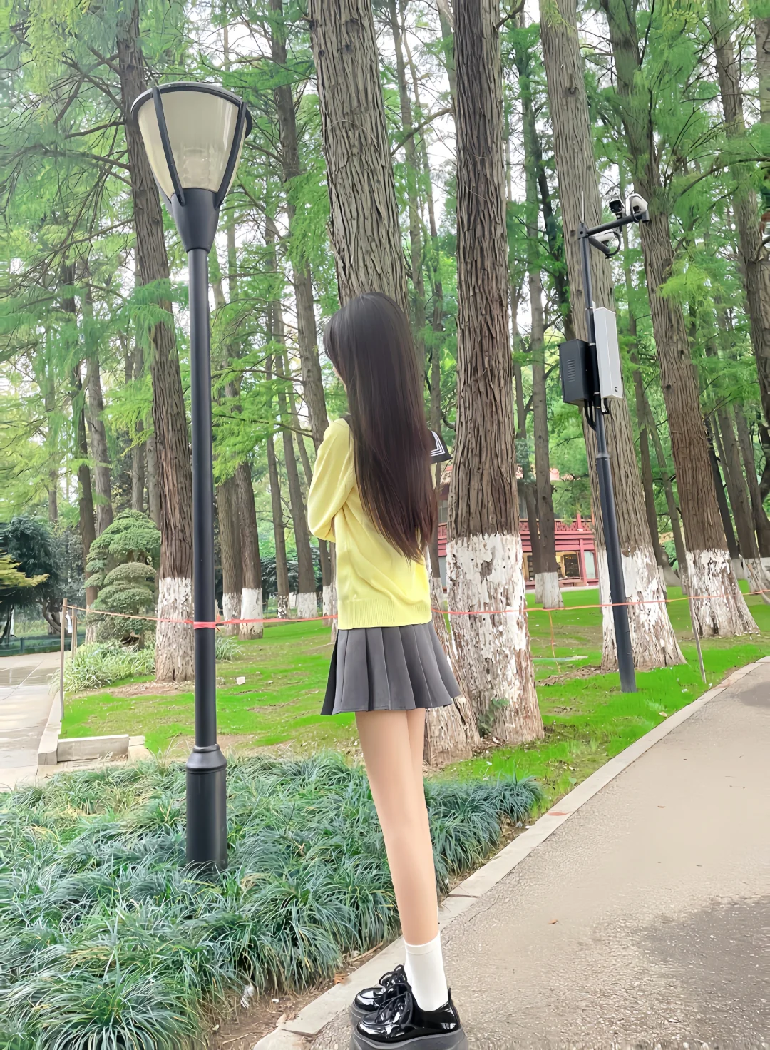 公园和jk 绝配！！！