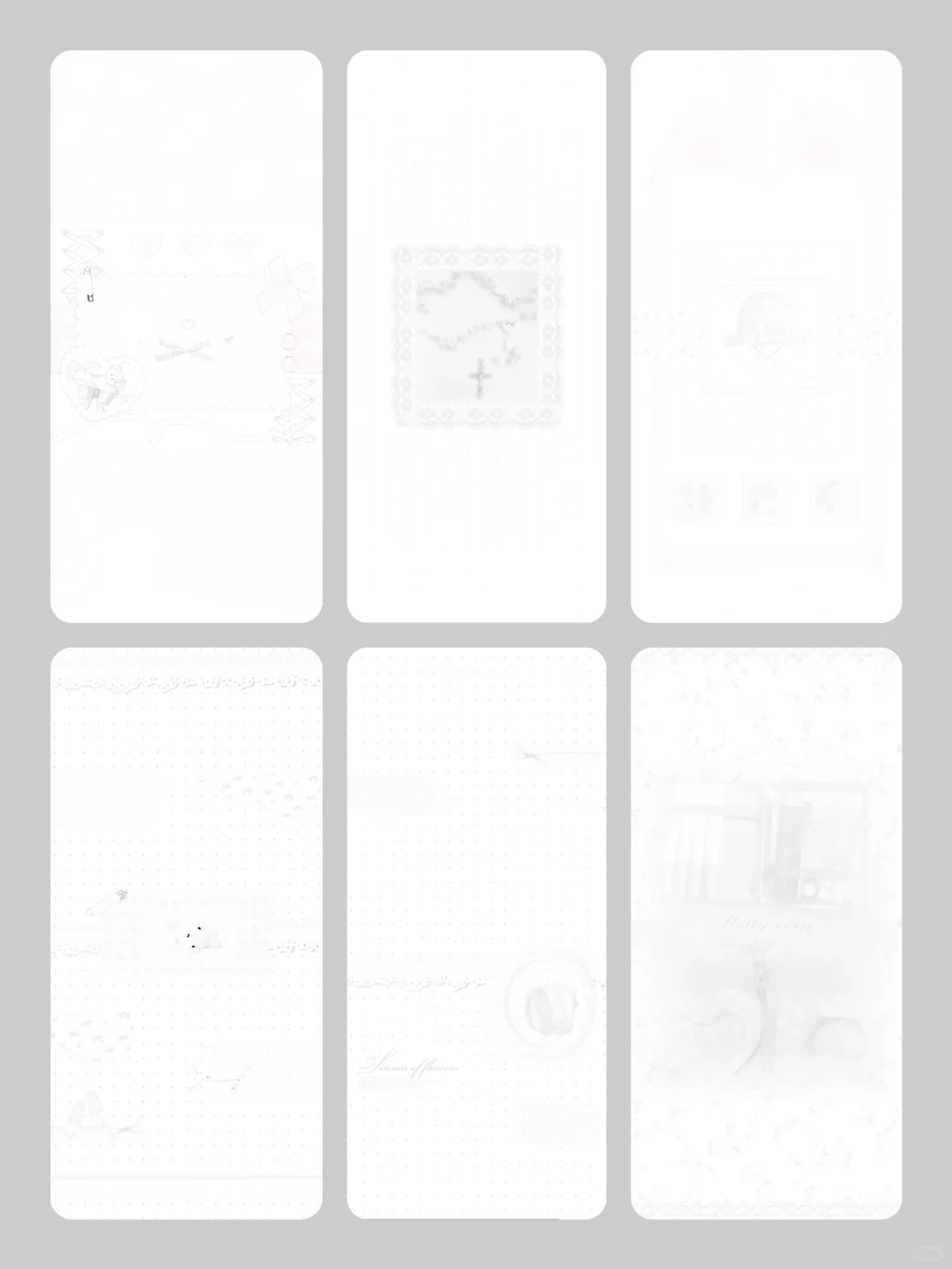 ♡*˳𓏵 白色系壁纸