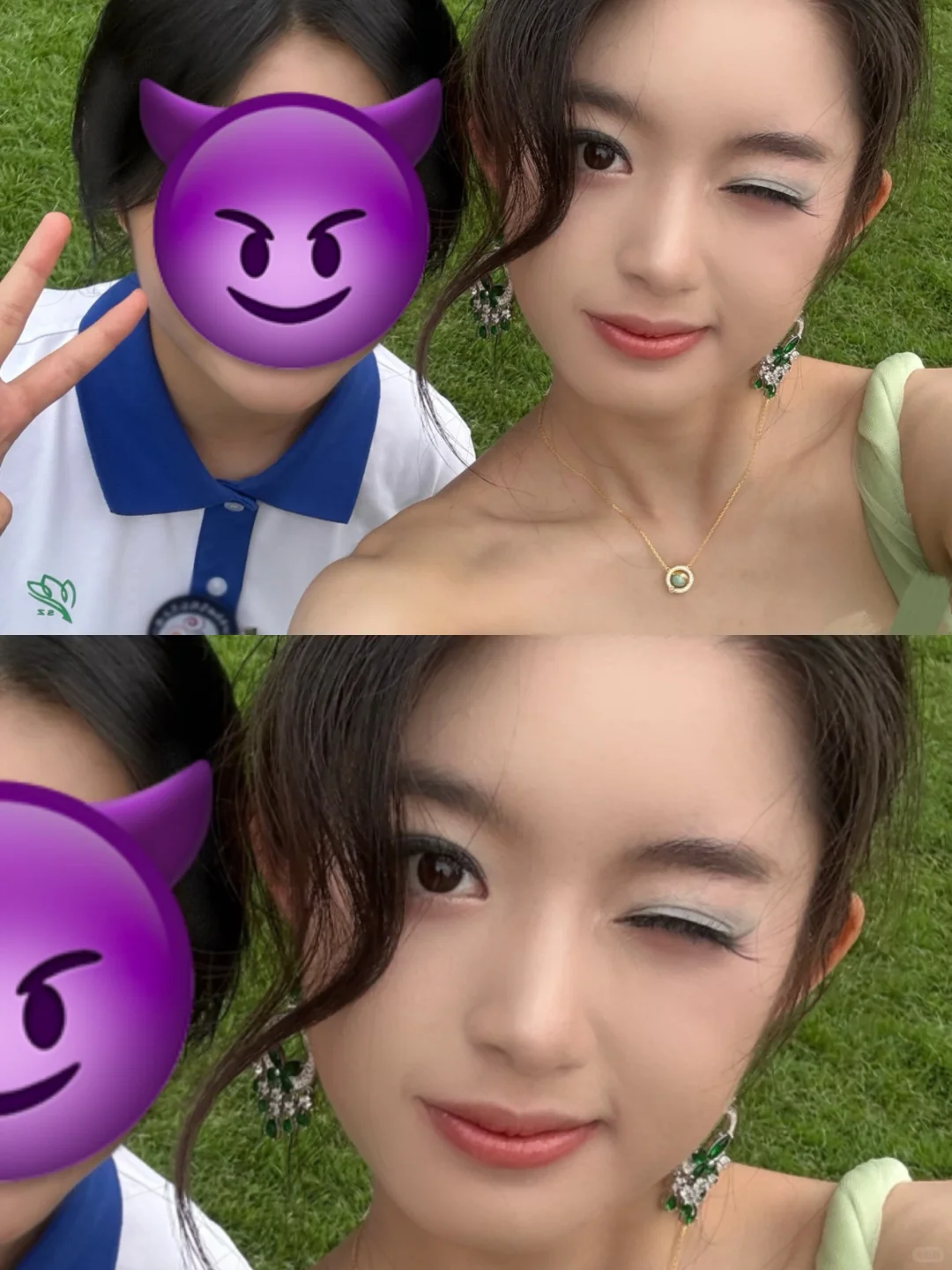 不是，黄杨钿甜在素人合照里长这样？？
