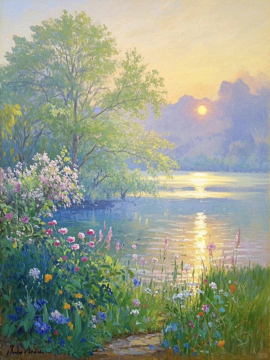 💐春日限定壁纸 | 邂逅湖畔的浪漫诗意
