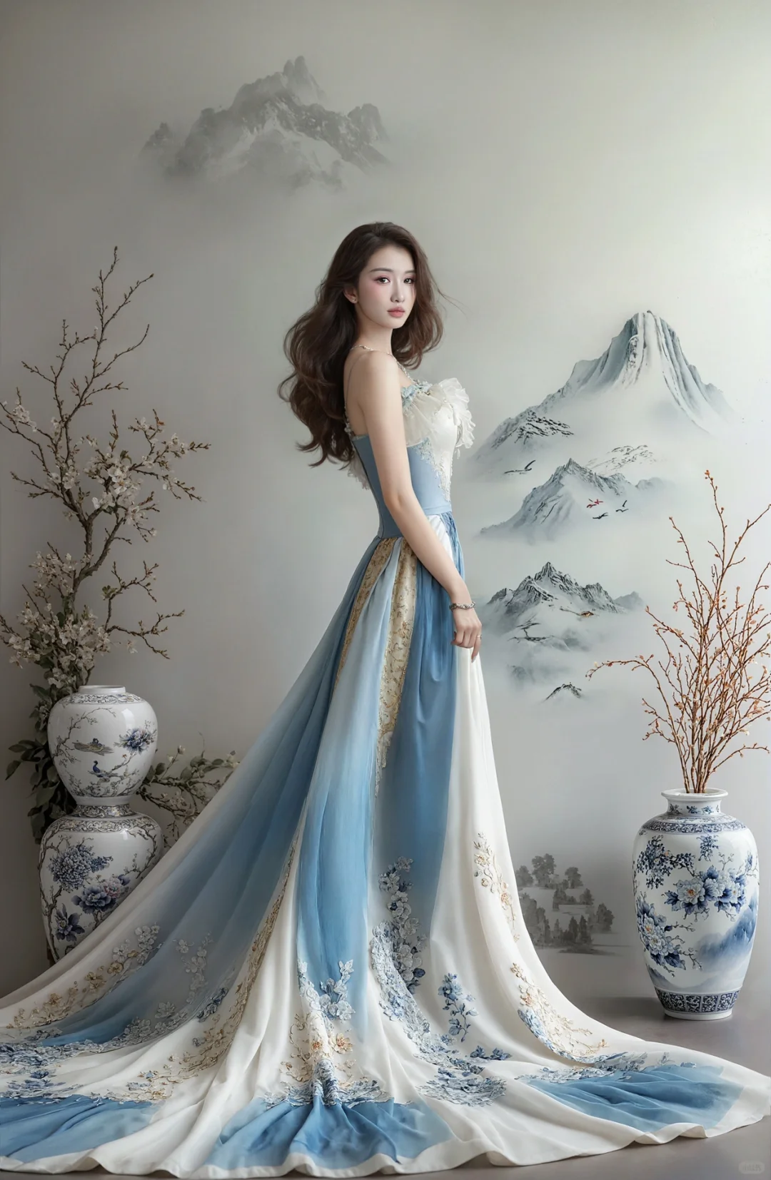 Ai生成场景+影棚合成 原片对比（流程总结）