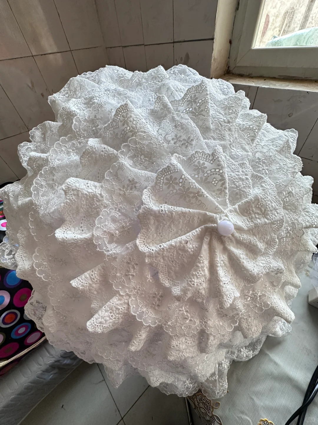 很重工的伞伞，这次买的蕾丝花边超喜欢