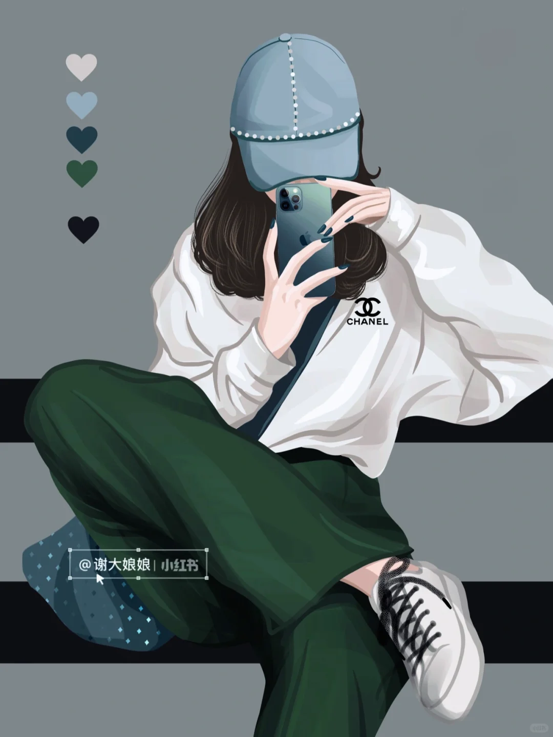 时尚插画🎨不开心💔受刺激了！