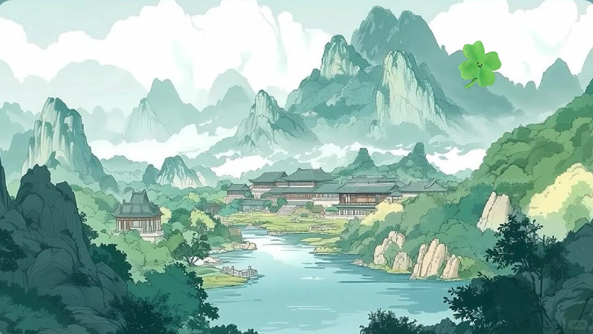 🌿青恋山水间 | 国风治愈电脑壁纸 