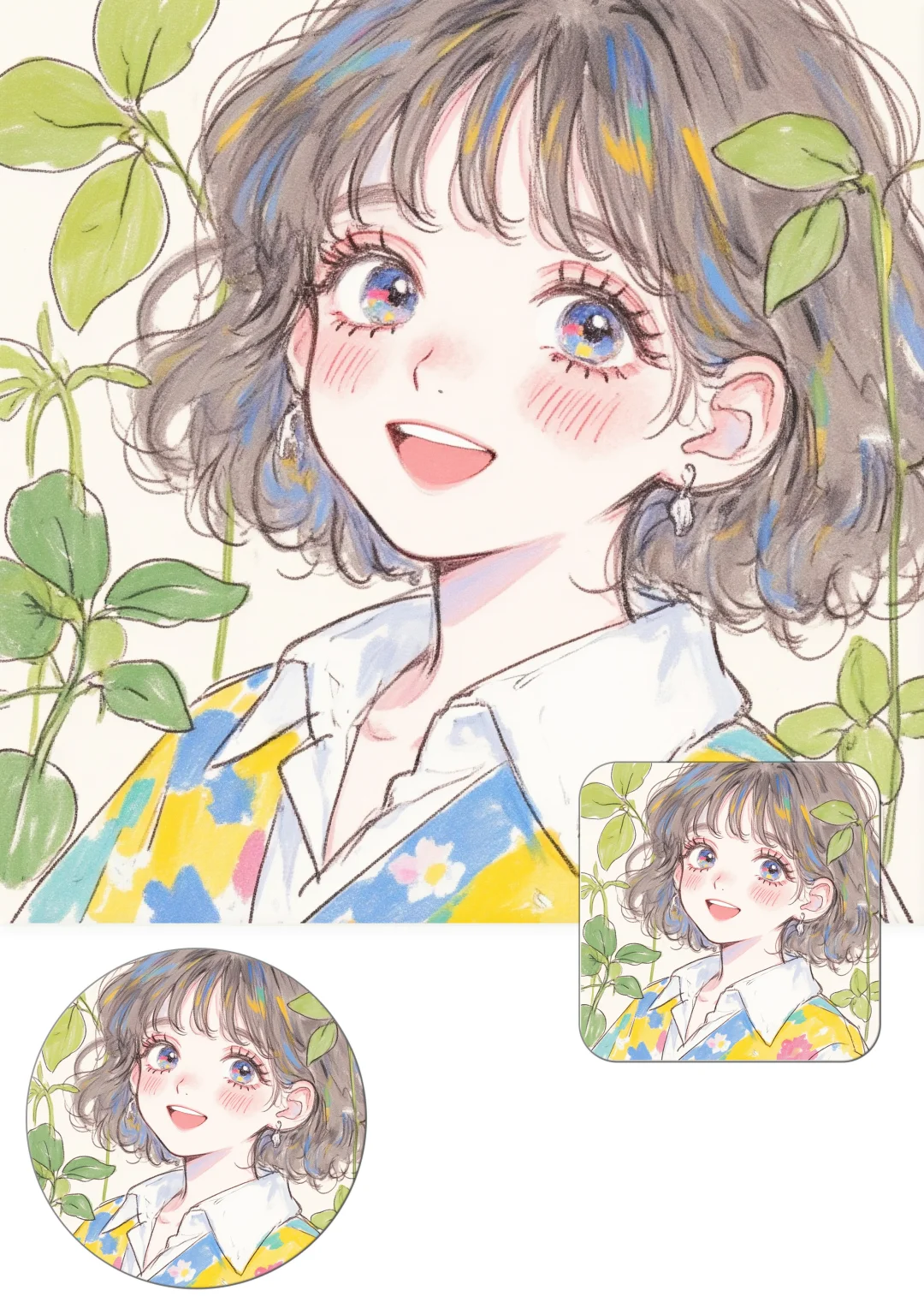 女生头像|治愈系头像，让心灵在绿色中憩息