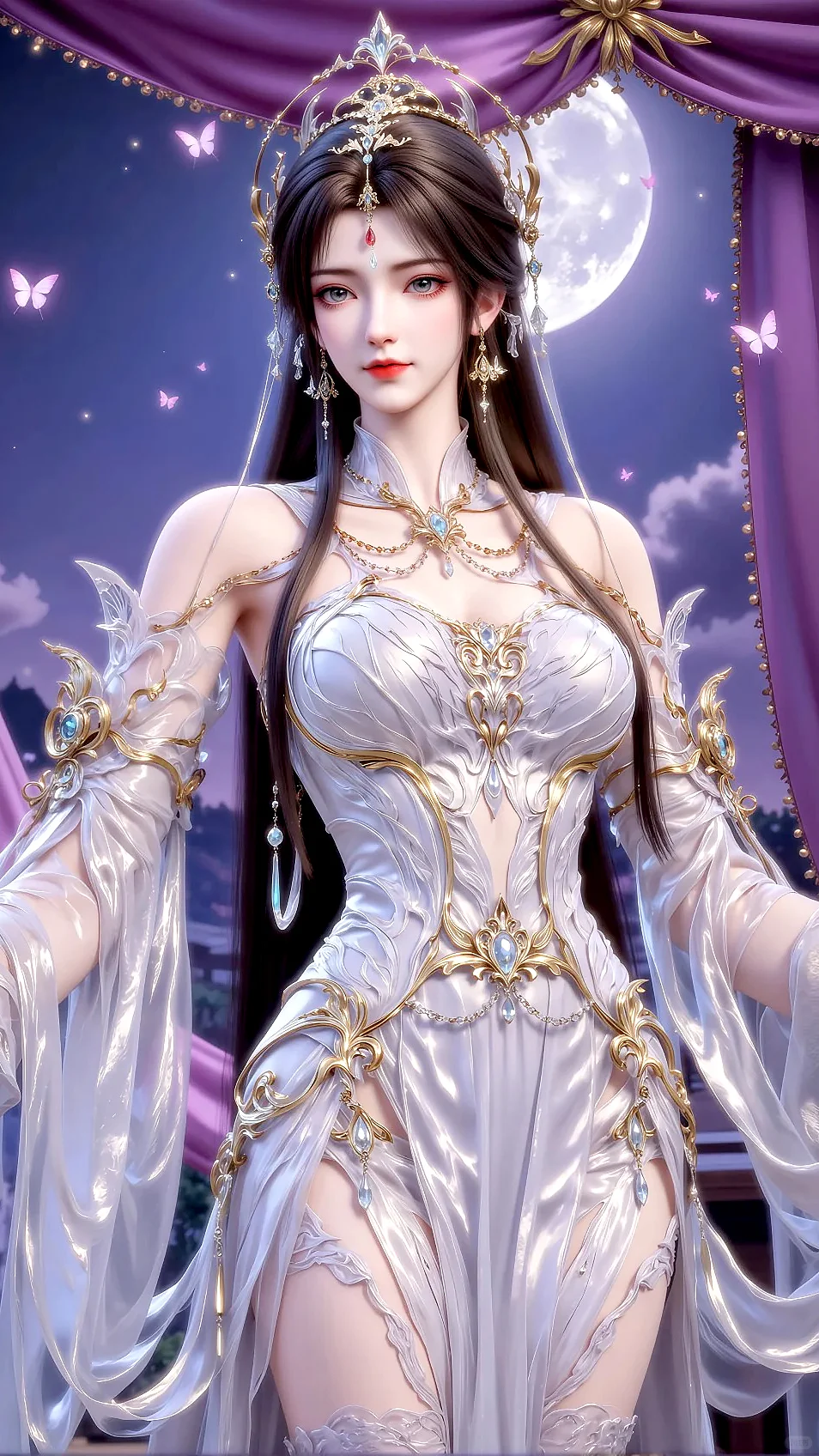 女神壁纸｜女战神清漪完美世界高清动漫壁纸