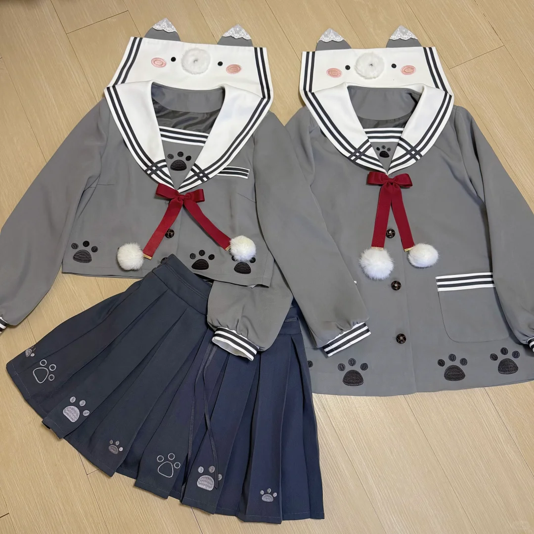 小灰灰JK制服｜可爱到犯规🐾