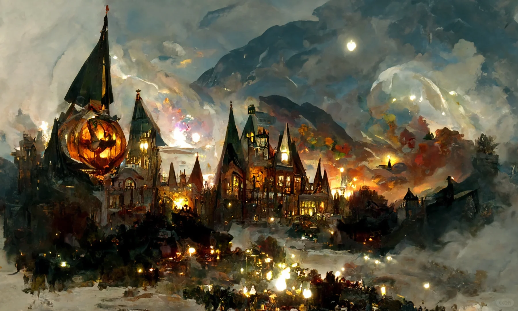 霍格沃茨万圣节主题壁纸🎃🎃🎃给平板换上吧