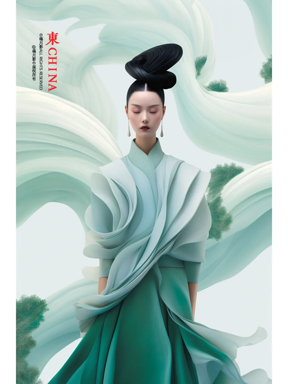 天青|东方色 东方美人也！