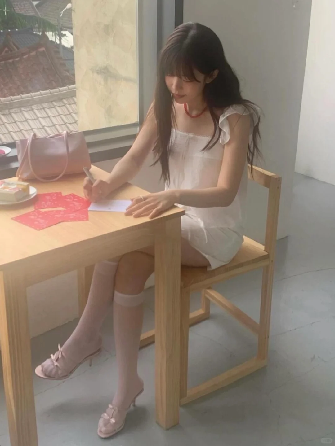 🇰🇷穿搭博主人手一条～冰透红玛瑙项链‼️✨