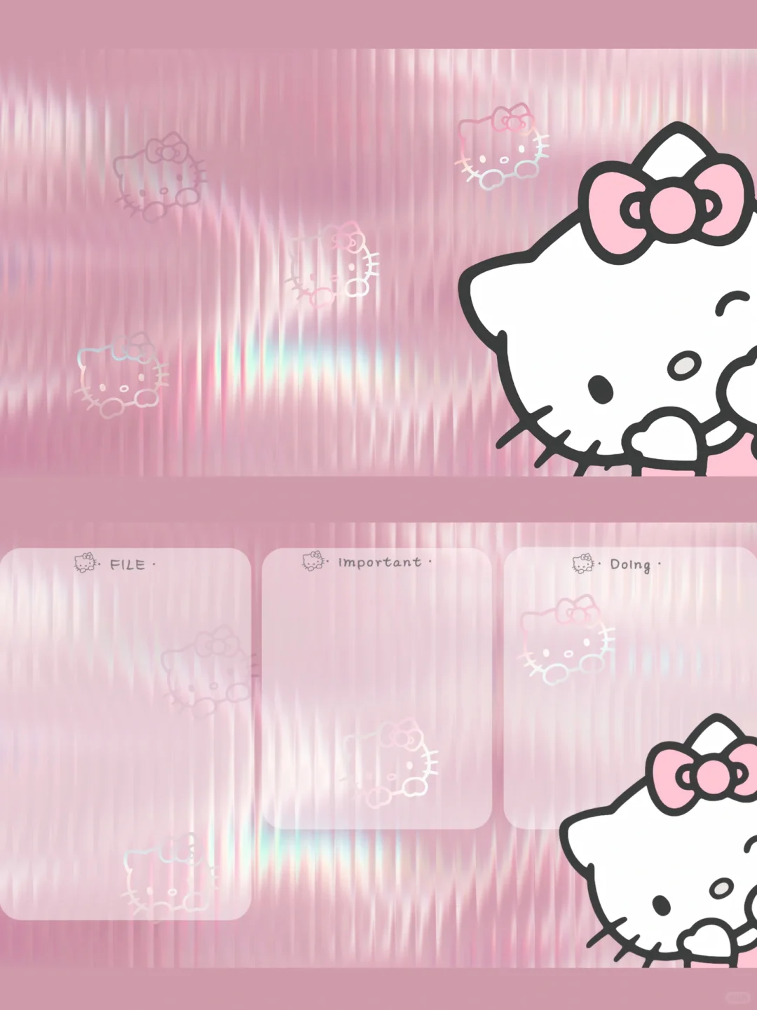 𝗦𝗛𝗔𝗥𝗘：HelloKitty iPad电脑壁纸