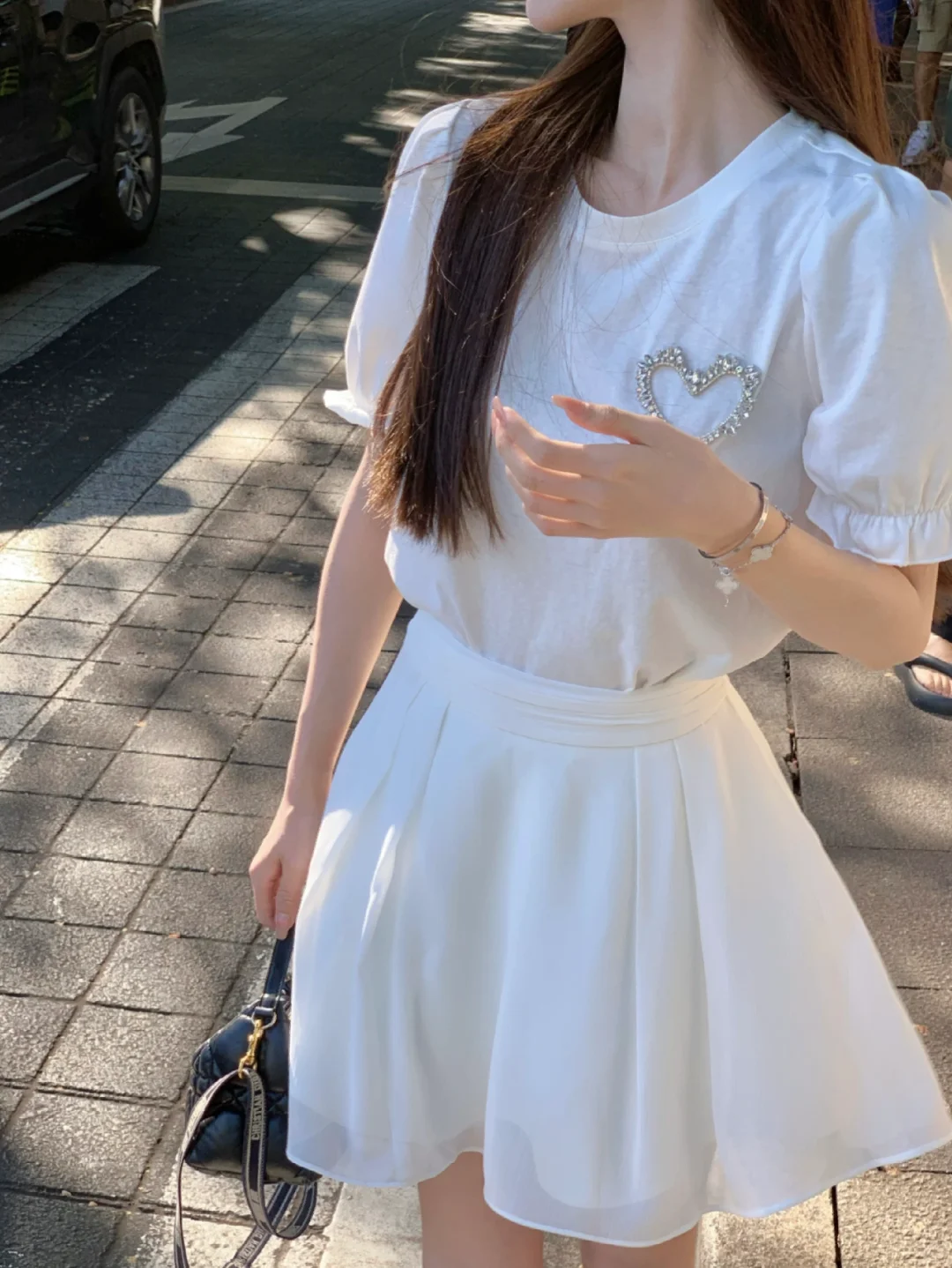 这套我称之为清纯小白花穿搭