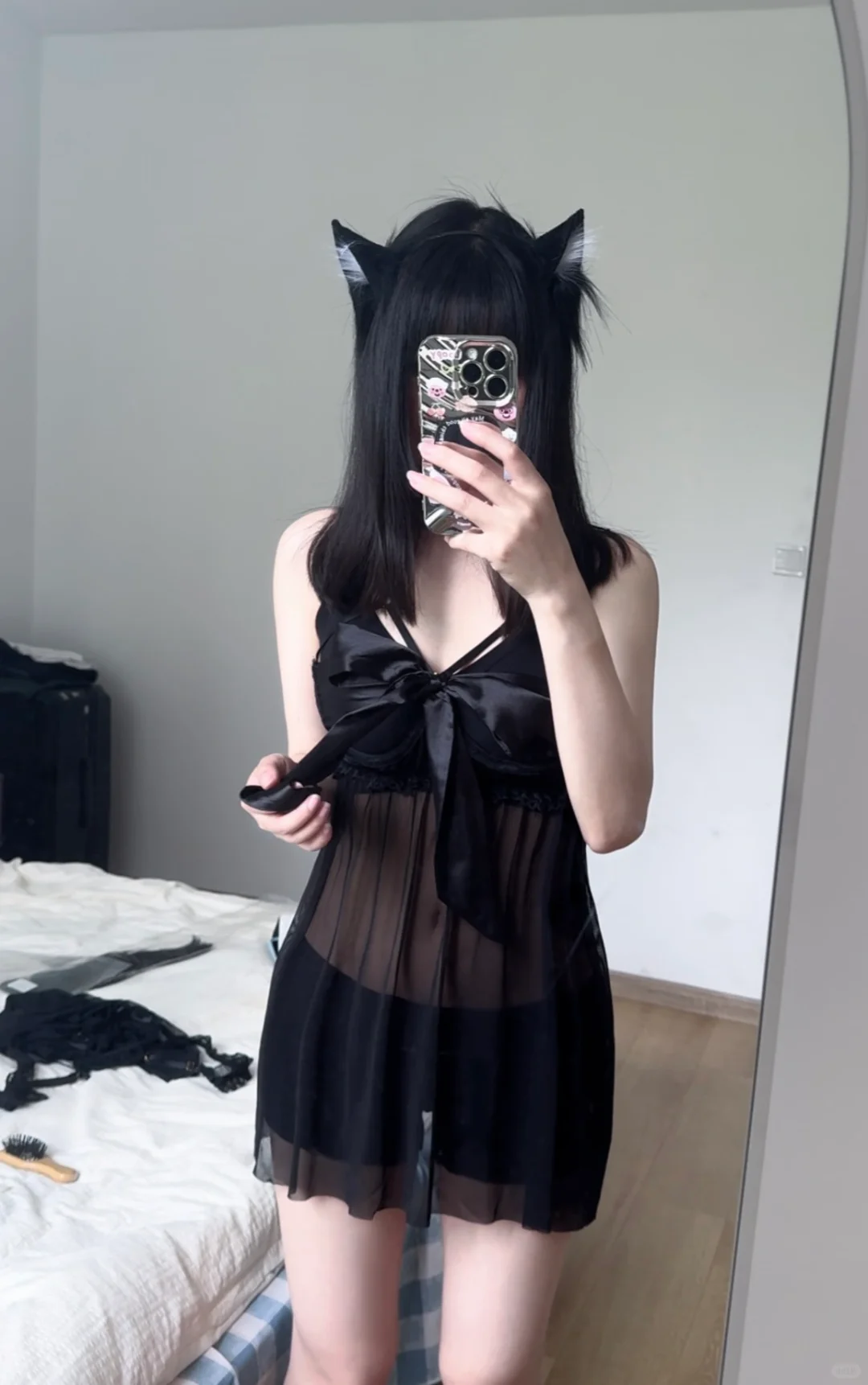左滑帮我穿上，夏天穿很凉快！！！