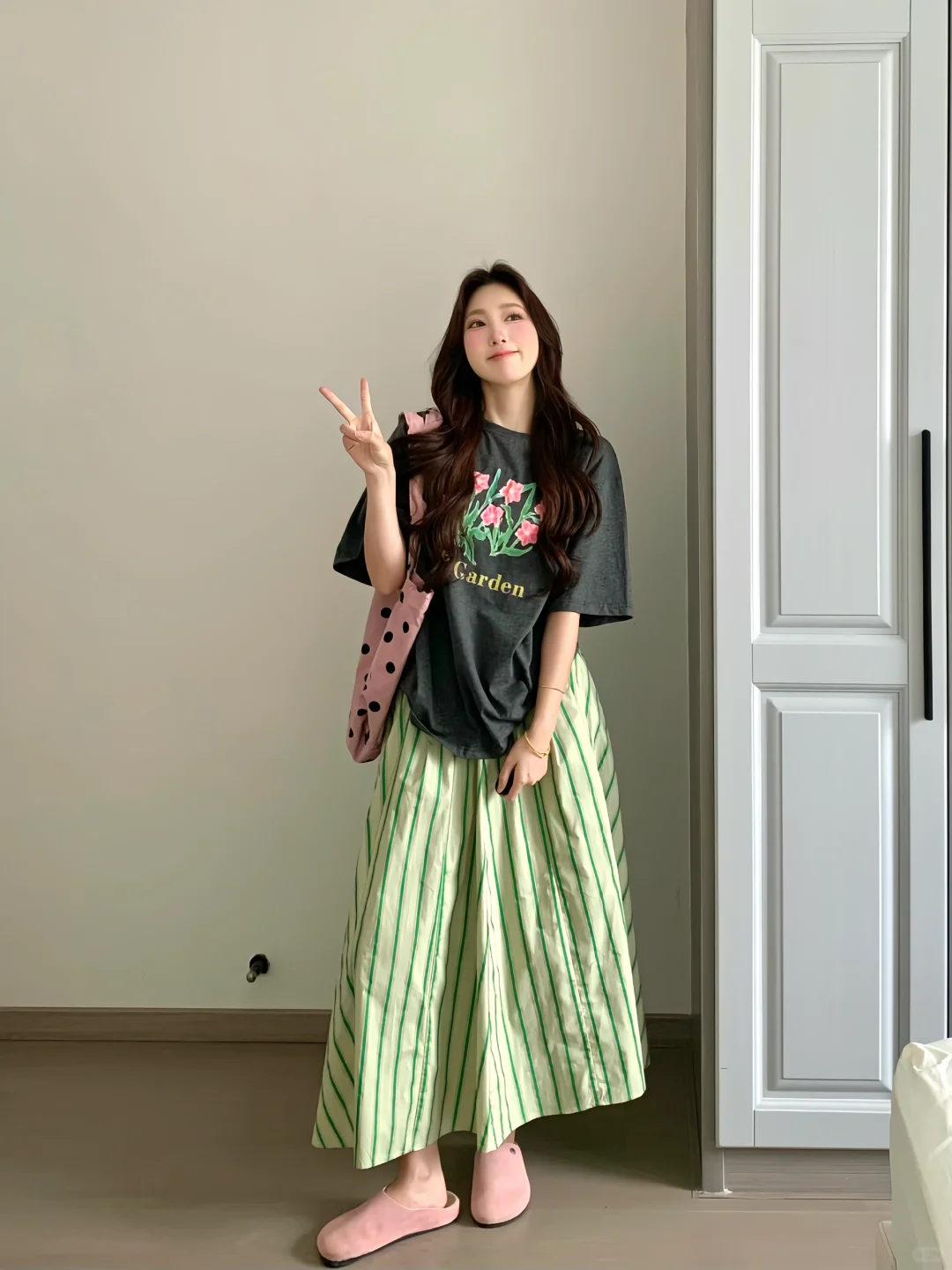 160 95｜夏日亮眼奶油绿色系搭配🥑