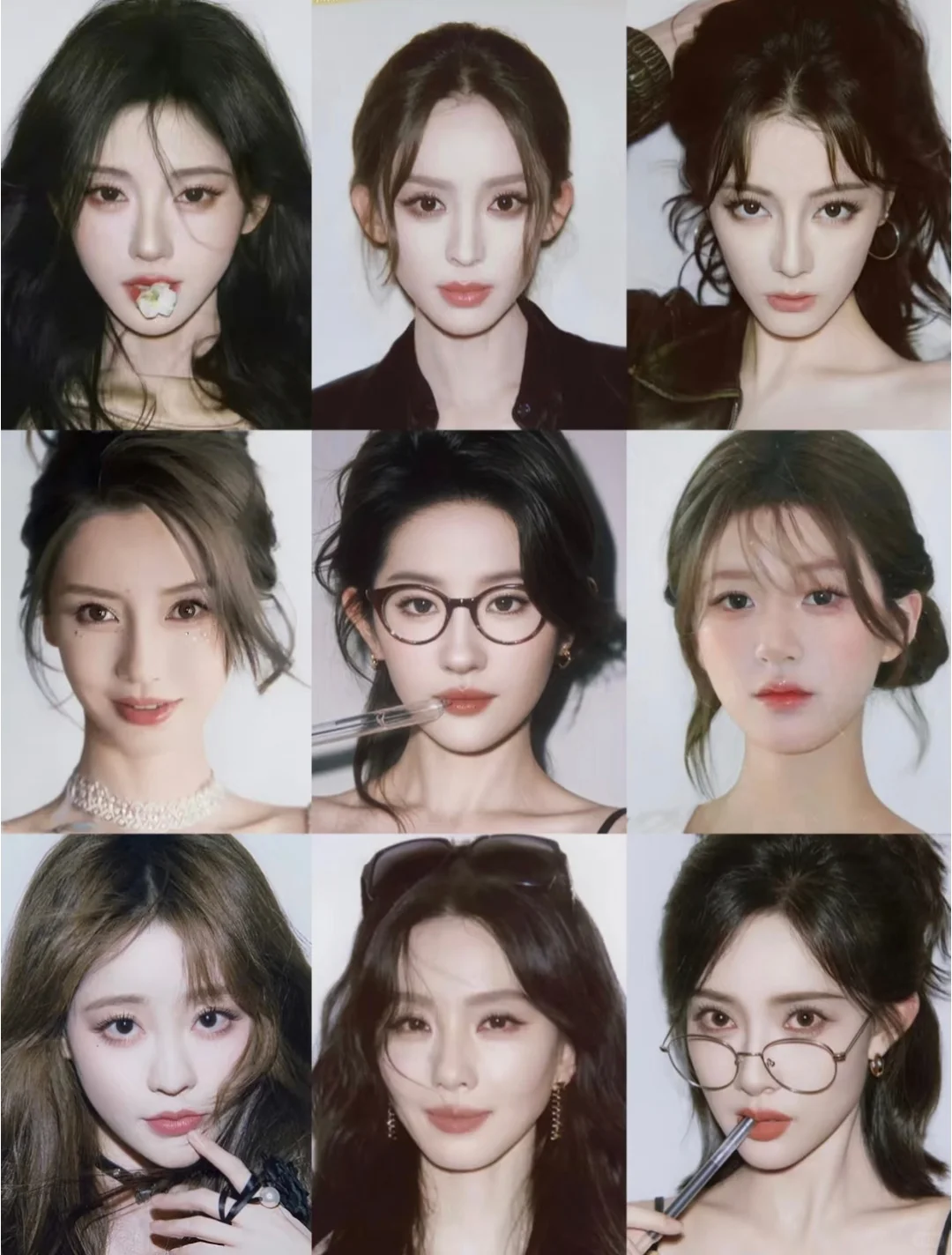 女明星们的撕拉片真的是脸硬美啊😍