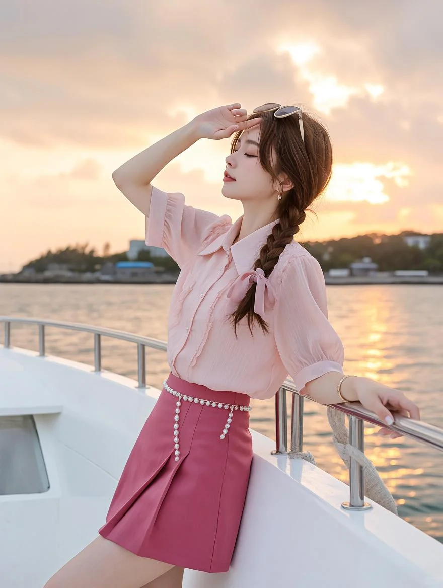 甜美风套装