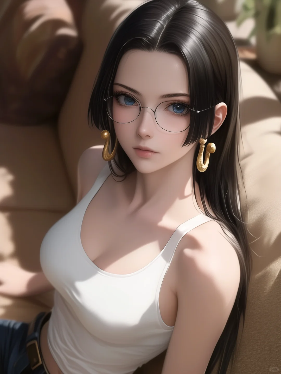 女帝 X 唯美白色背心