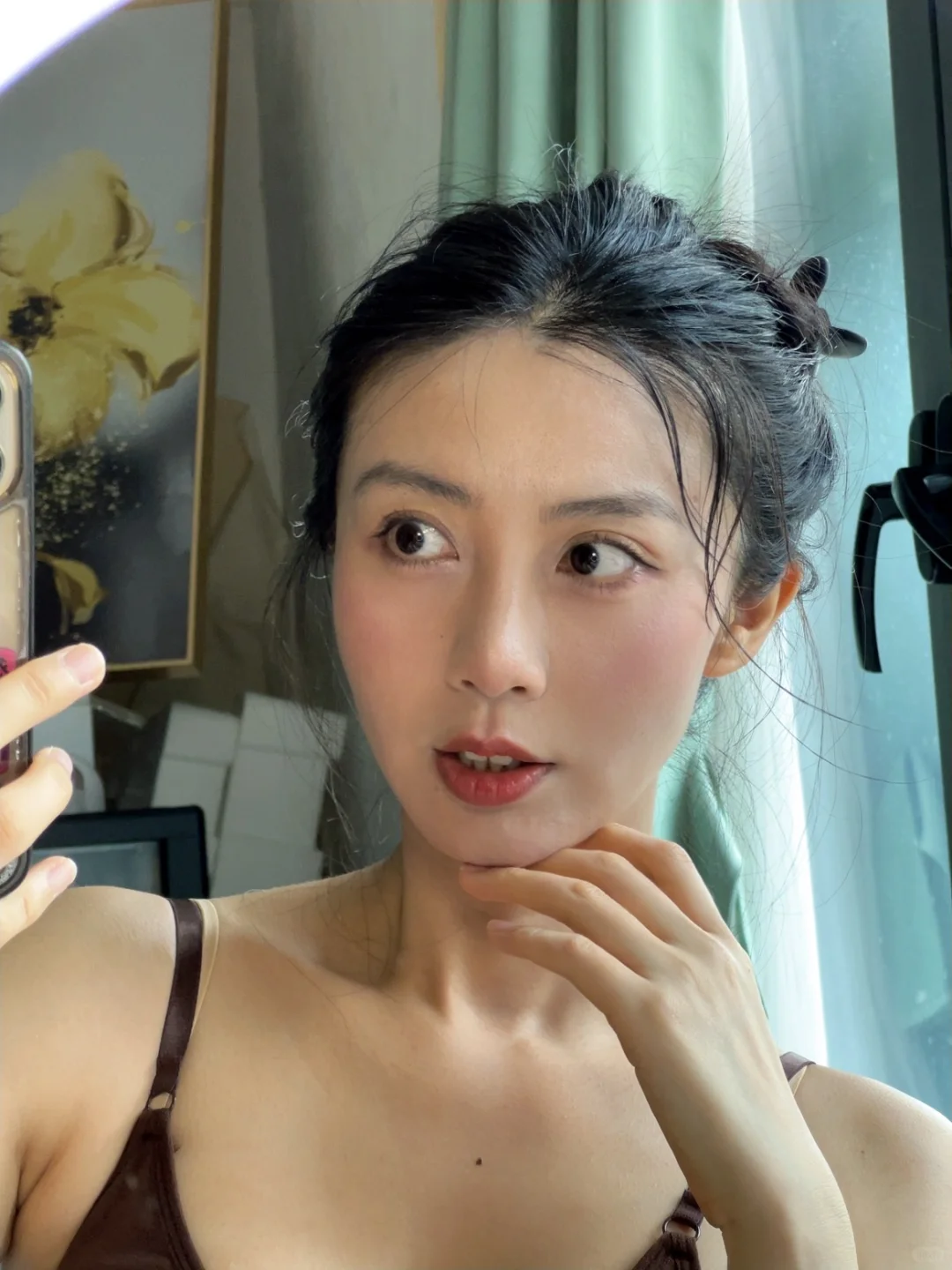 41岁阿姨｜最近的对镜自拍 多接触年轻人