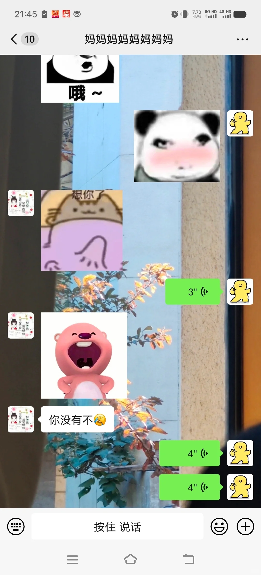 我妈把yellow图当成正常表情包发给我了