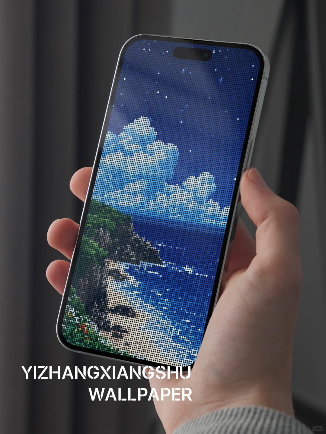 每日壁纸｜像素颗粒系列-夏日海岸