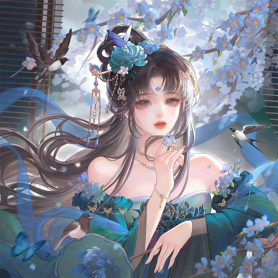 被美哭！繁花簇拥的古风仙子降世| 莽莽子