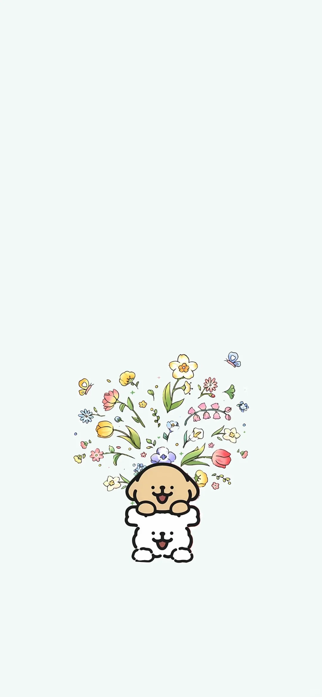 我做任何事都会成功哒～线条小狗壁纸😎