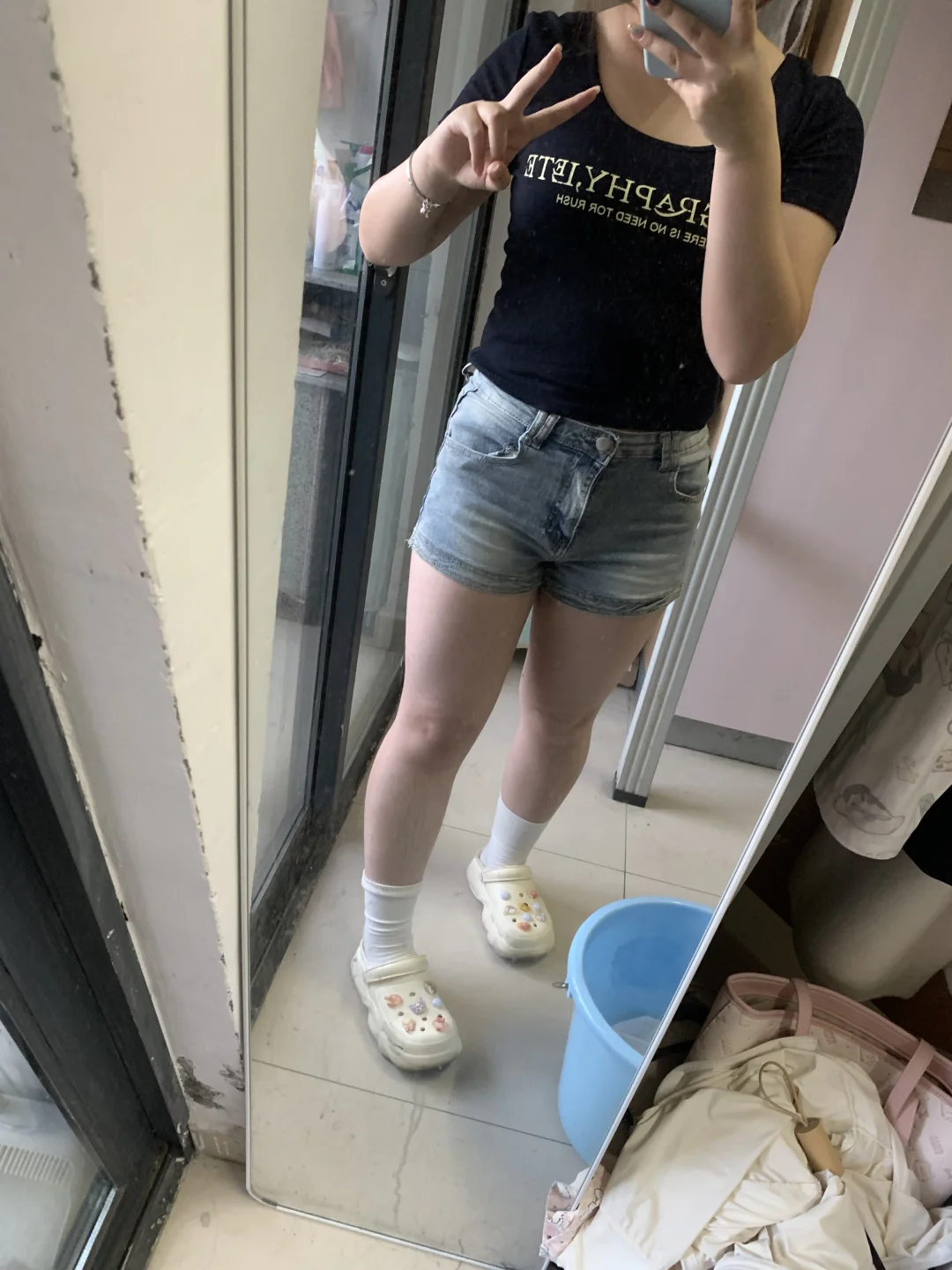 158/114。肉肉腿夏天穿搭
