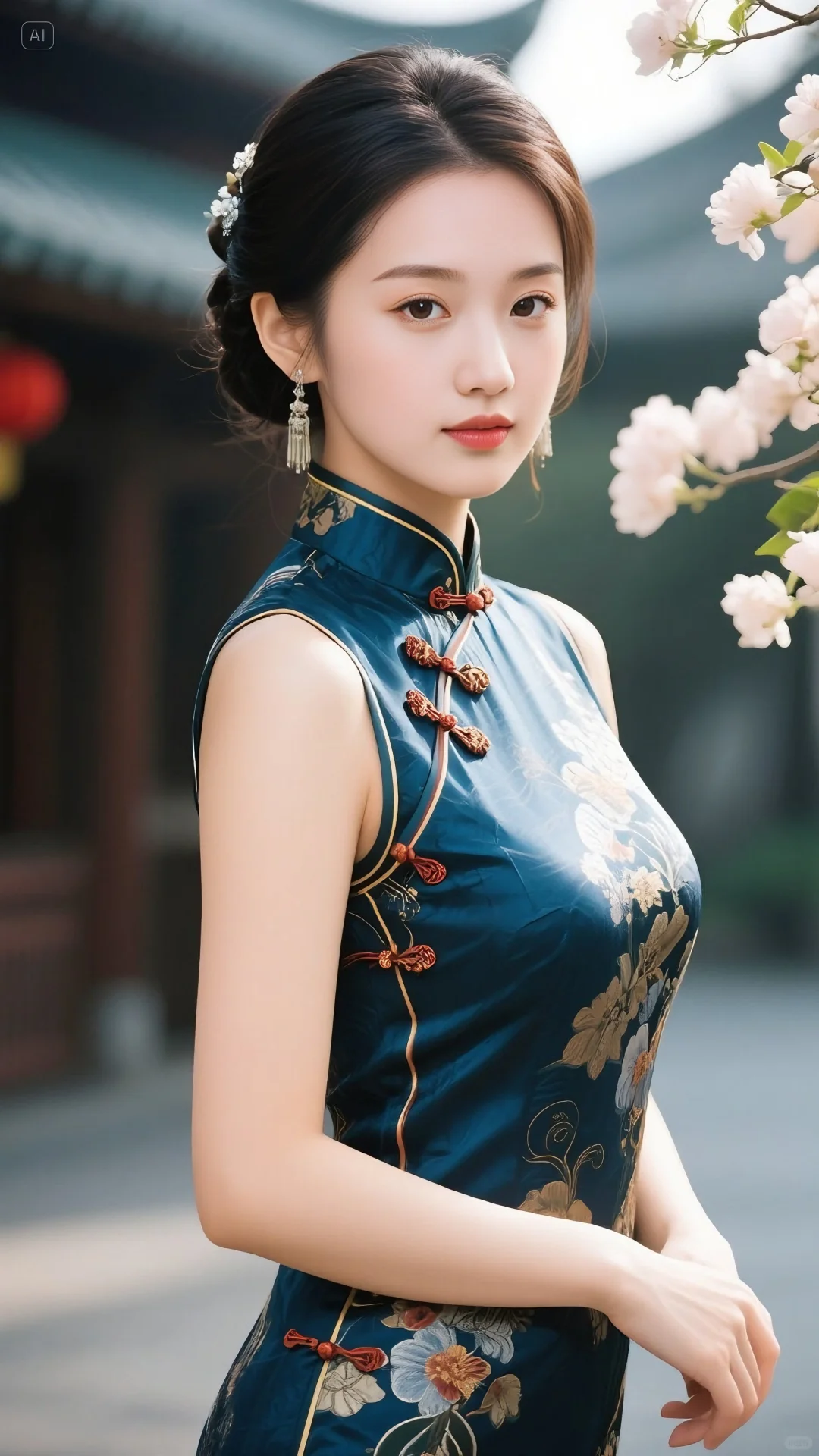 青城山上的旗袍女孩👧🏻（AI美女）