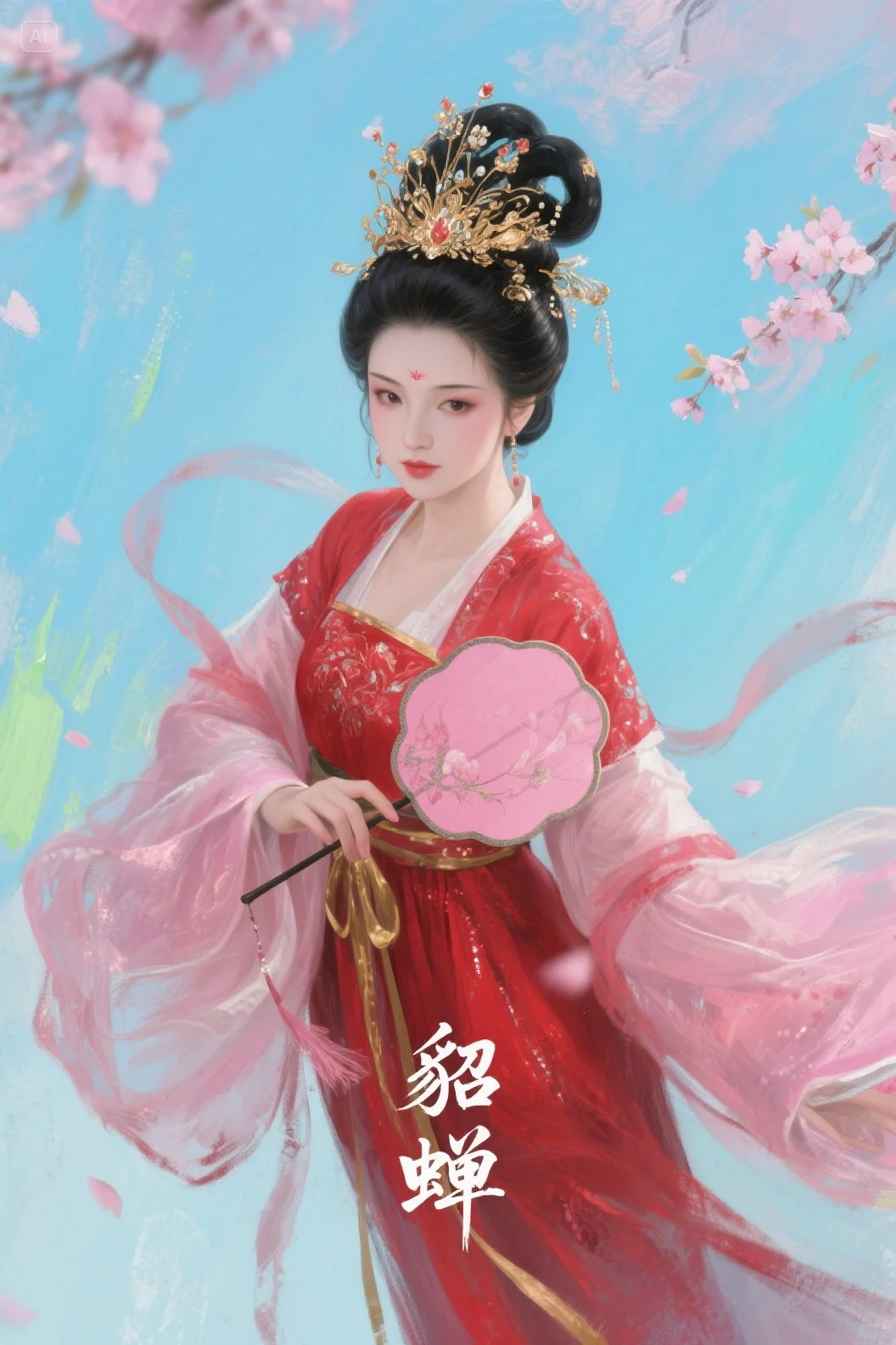 天香美誉数貂婵，闭月佳人貌若仙。三国貂蝉