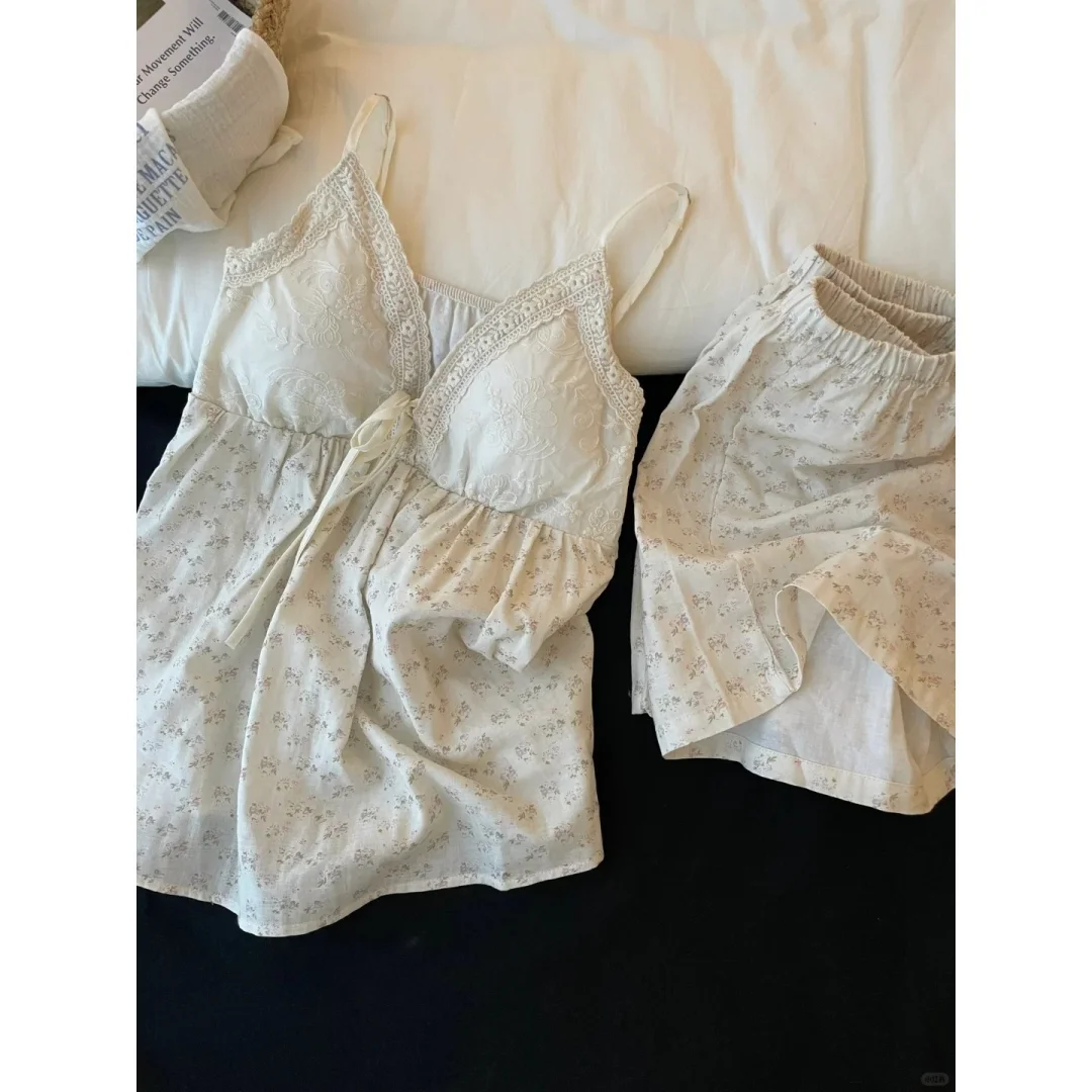 甜美可爱穿搭吊带睡衣女夏季