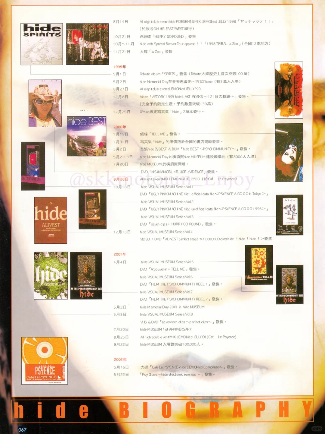 中文考古丨hide4周年逝世特辑（多图预警）