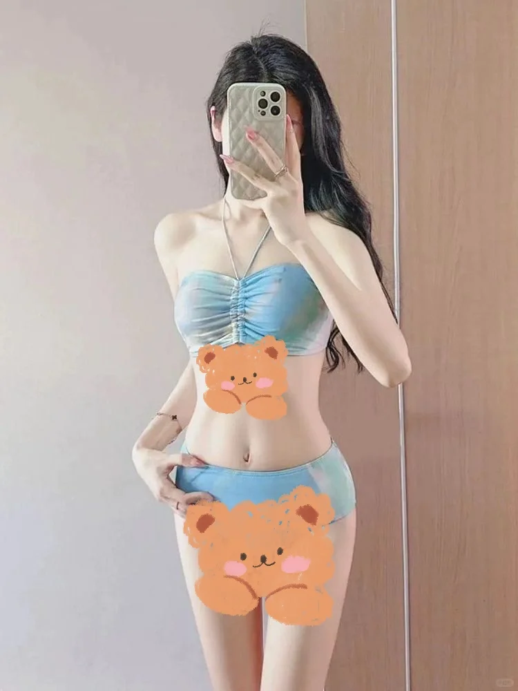 「仙女入水」水蓝色纱裙比基尼💙💙💙