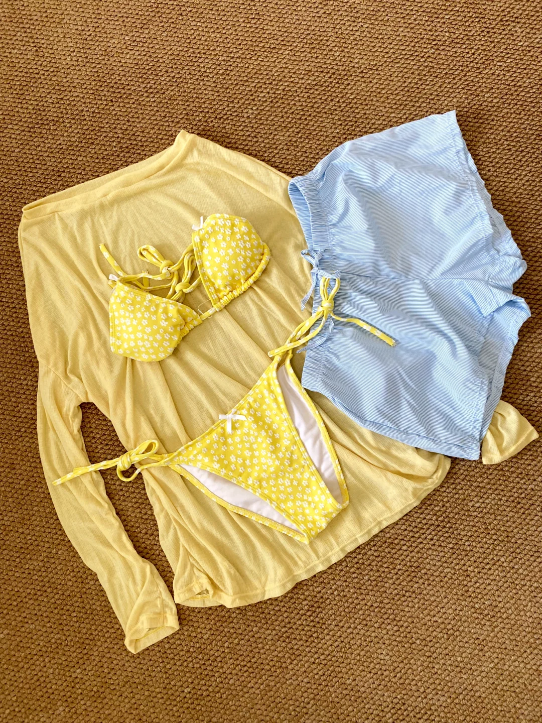 泳衣分享👙、黄色系、好仙！