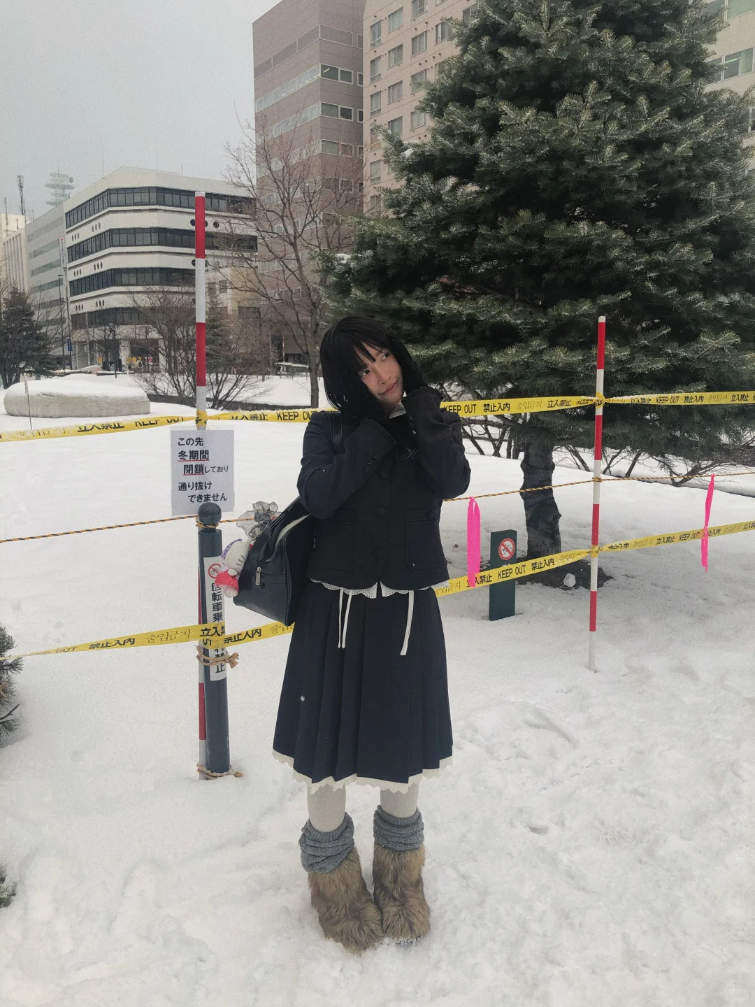 雪の日の冬