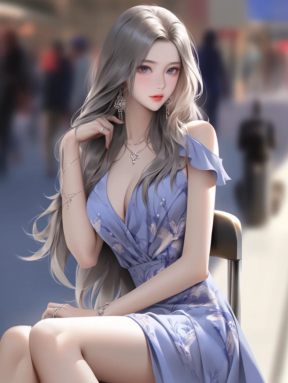 纯纯蓝色系仙女