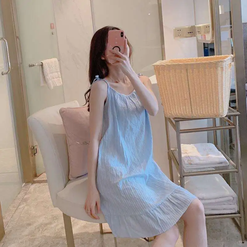 2024年春夏季睡衣女纯棉大码甜美可爱无