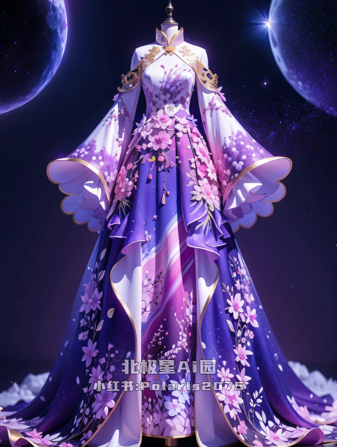 紫色系仙女裙，骑士服，汉服汉元素