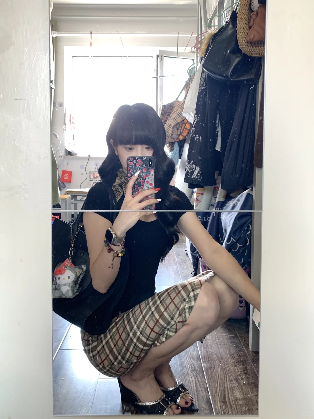 ✧ 🕰️ ⁺◦ ✍🏻复古格纹lady