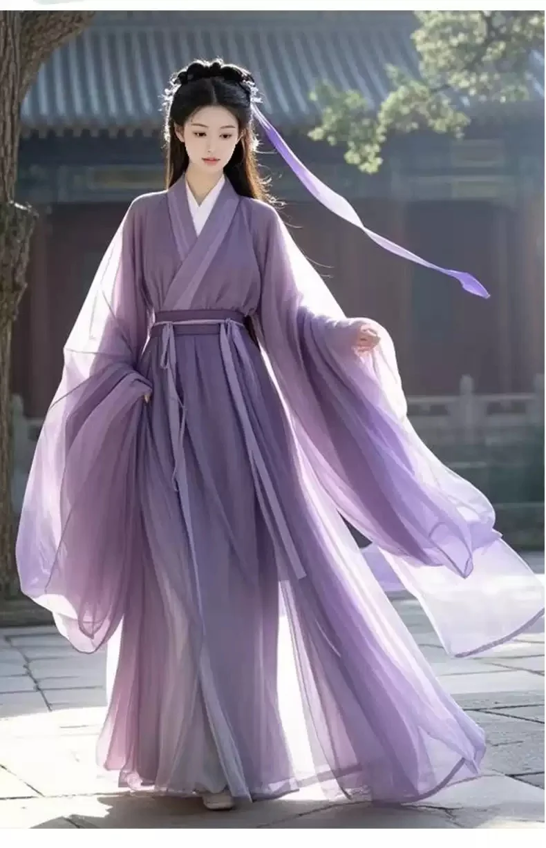 紫色魏晋汉服，仙气十足🌟