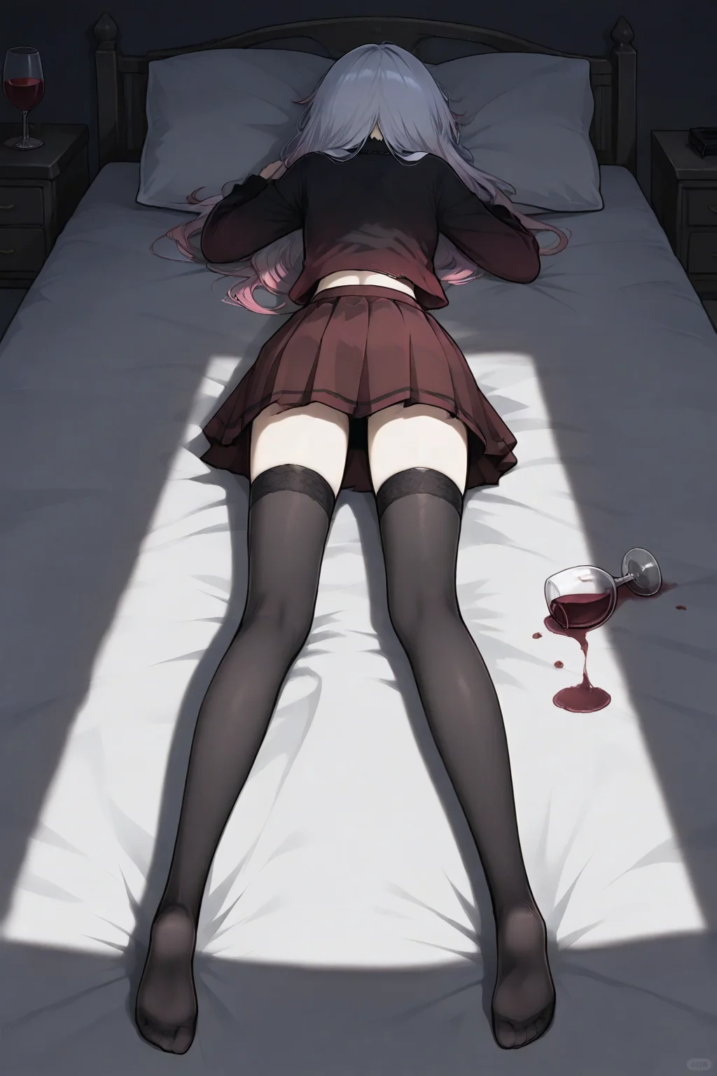 醉倒的红酒杯#