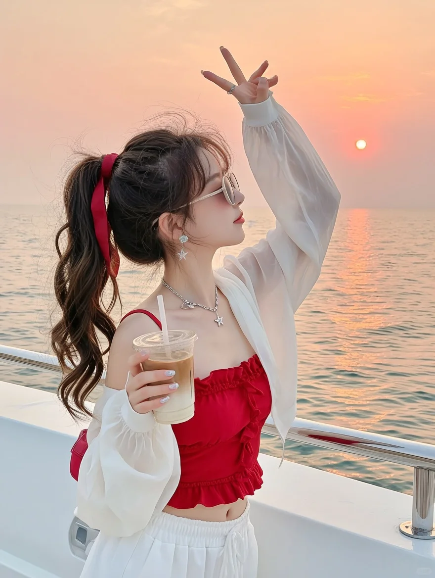 美女头像|海上美女