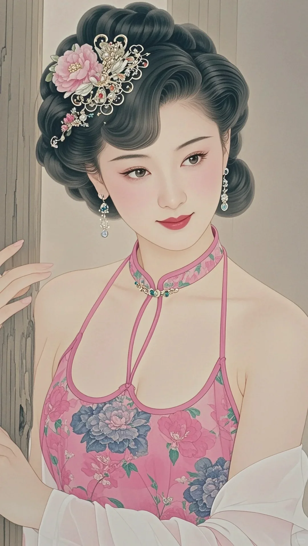 画稿分享、古风美人、美到骨子里的古风美人