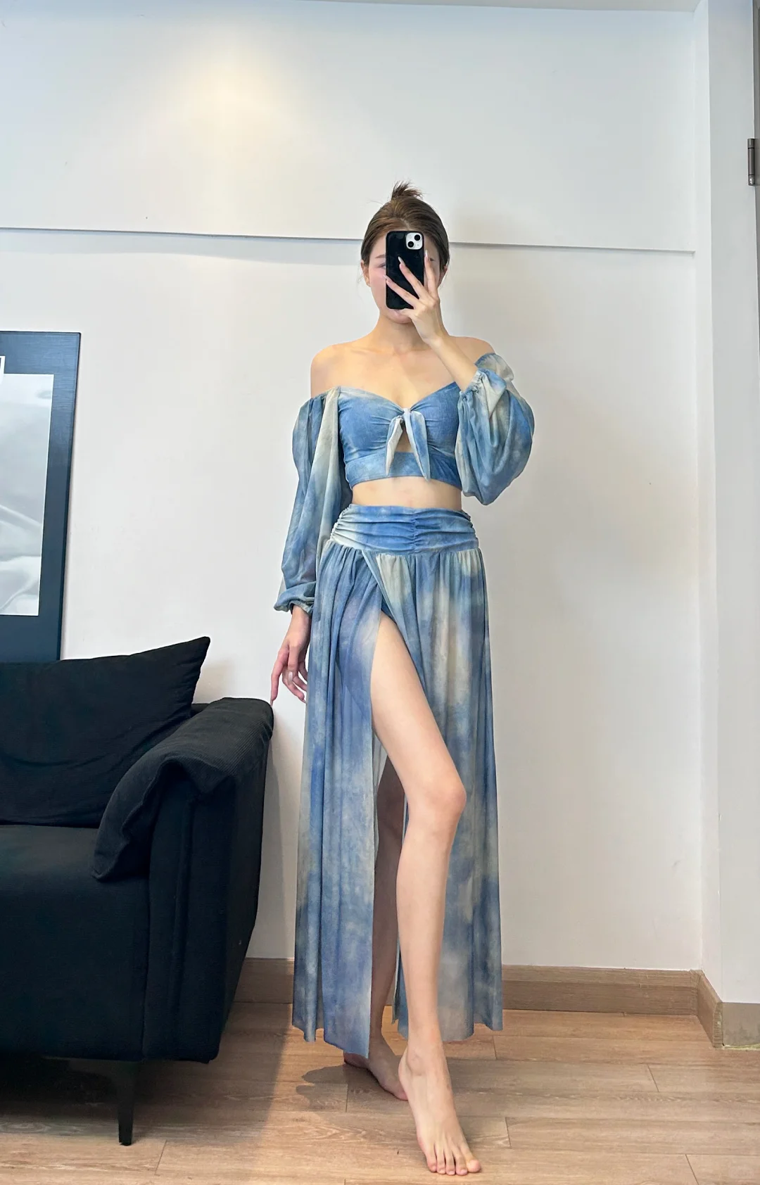 度假风温泉♨️泳衣👙|水墨画长裙显腿长