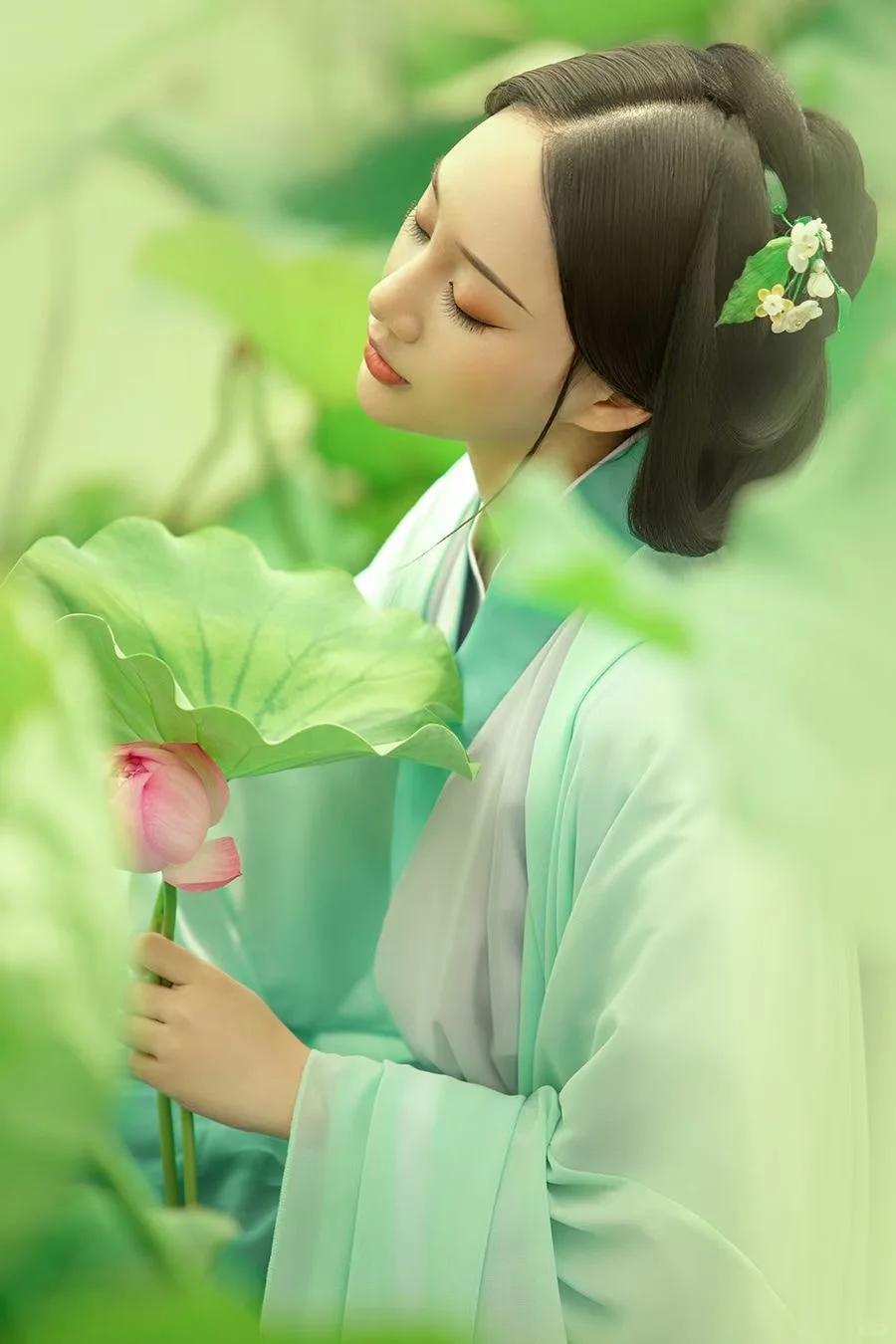 寻得一池清莲，许个凡尘心愿