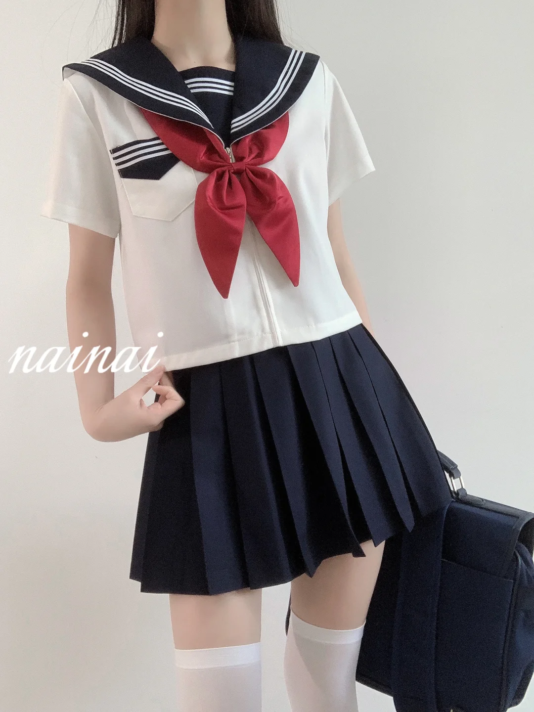 今日份漂亮基础款水手服穿搭分享～