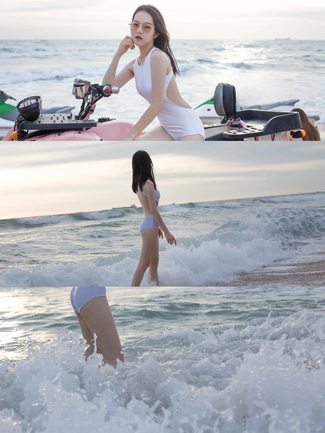 海边玩水这泳衣我爱了