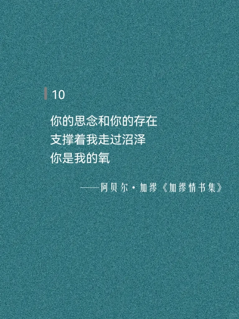 关于“爱”，加缪真的好会写！