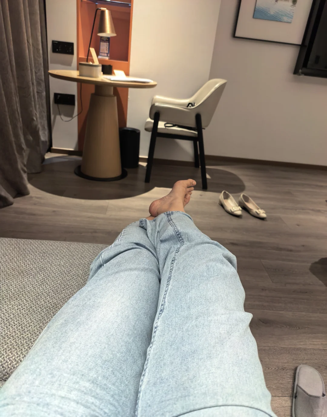 秀一下自己的美腿