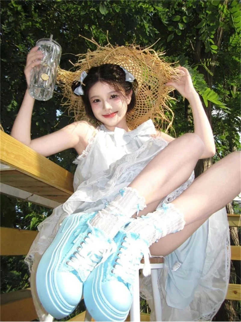 蝴蝶结吊带无袖挂脖连衣裙女夏季甜美公主裙