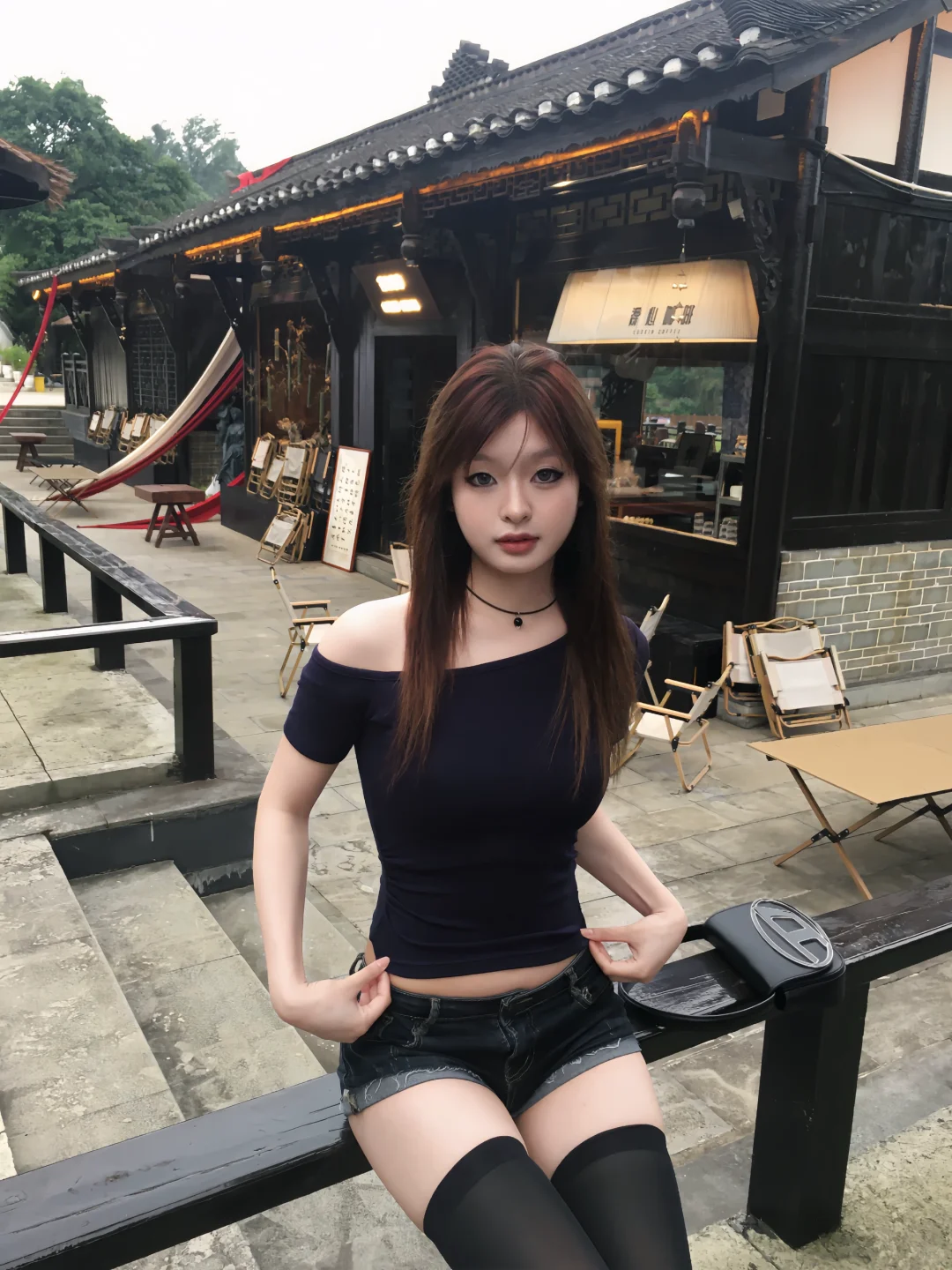依旧过膝袜